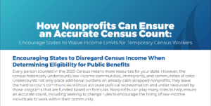 Take Action! Urge Your State to Issue Waivers for Census Workers