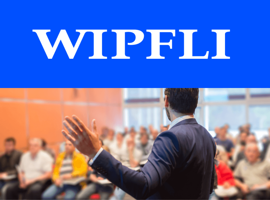 Man giving a conference presentation