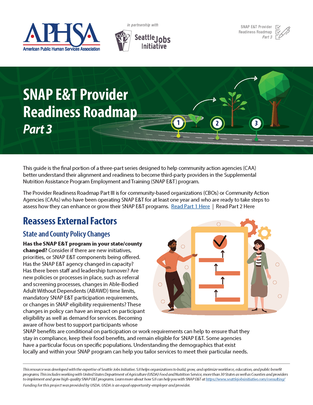 SNAP E&T Provider Readiness Roadmap Part 3 Cover