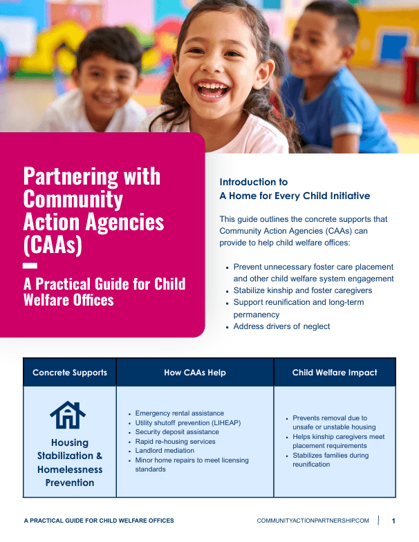 Partnering with CAAs Guide Cover